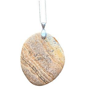 Picture Jasper Stone Necklace